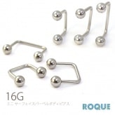 ボディピアス 16G トラガス ミニサーフェイスバーベル[ボディーピアス](1個売り)◆オマケ革命◆