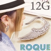 ボディピアス 12G ウイングトライバルデザイン【メンズ】[ボディーピアス](1個売り)◆オマケ革命◆