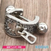 軟骨ピアス ボディピアス 18G 16G 14G ジッパー モチーフ シールド ピアス 刻印入りバーベル 金属アレルギー 対応 つけっぱなし ピアス サージカルステンレスピアス 医療用ステンレス (1
