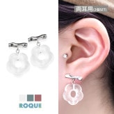 (2個SET)ピアス アクリル デイジー モチーフ スタッドピアス ファッションピアス◆オマケ革命◆