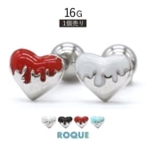 ボディピアス 16G カラー フォンデュ ハート ストレートバーベル(1個売り)◆オマケ革命◆|16G|ボディピアス サイズから探す