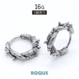 フープピアス 茨 モチーフ ピアス ファッションピアス(1個売り)◆オマケ革命◆