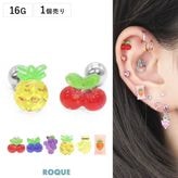 ボディピアス 16G ラブリー リボン ギフト ストレートバーベル(1個売り