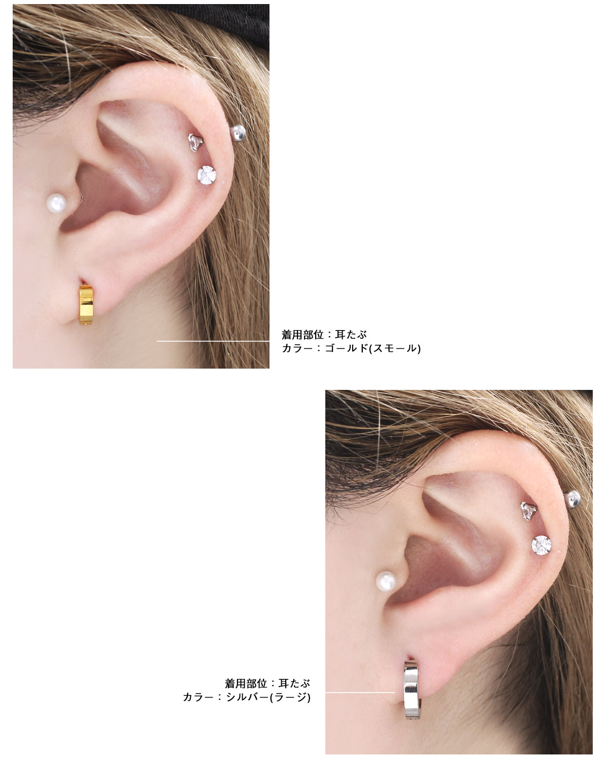 【銀製品】超重厚フープピアス 太さ５mm×外径２０mm 2個SET)フープピアス ステンレスピアス ベーシック 定番 ファッション