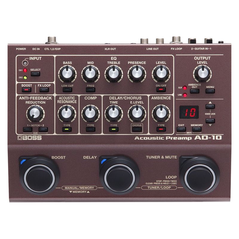 ギター BOSS AD-10  with  EV-5 ギター BOSS AD-10 with EV-5 Boss AD 10 Review (Acoustic