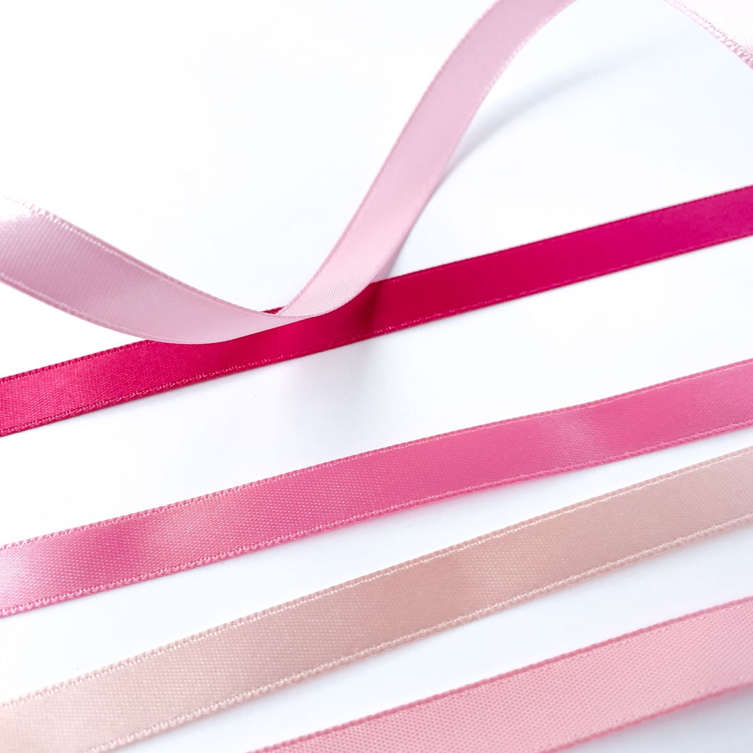 サンプルカット】［No.6950］ポリエステル 片面 サテン リボン