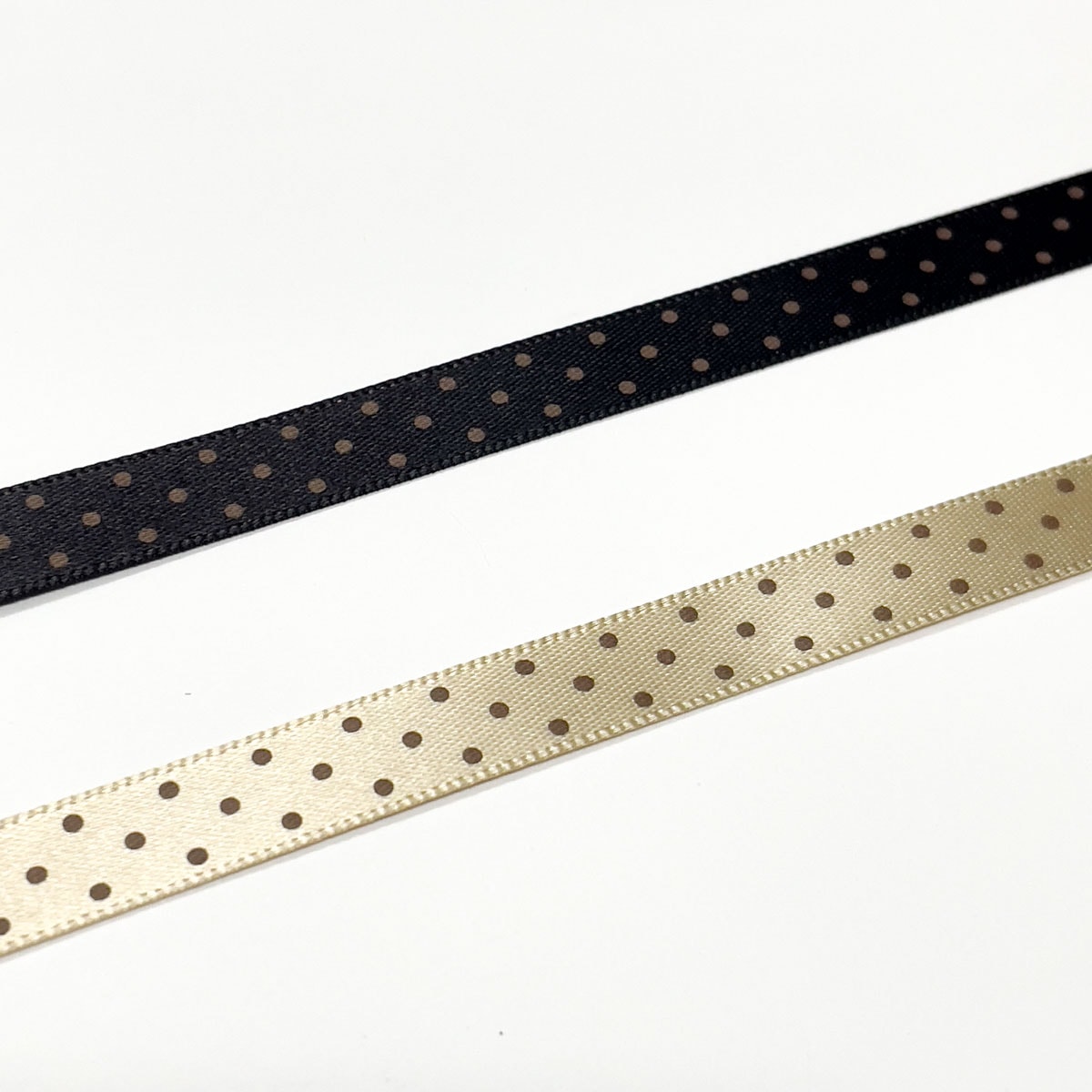 サンプルカット】［No.6125］水玉 サテン リボン | SAMPLE | ROSE BRAND