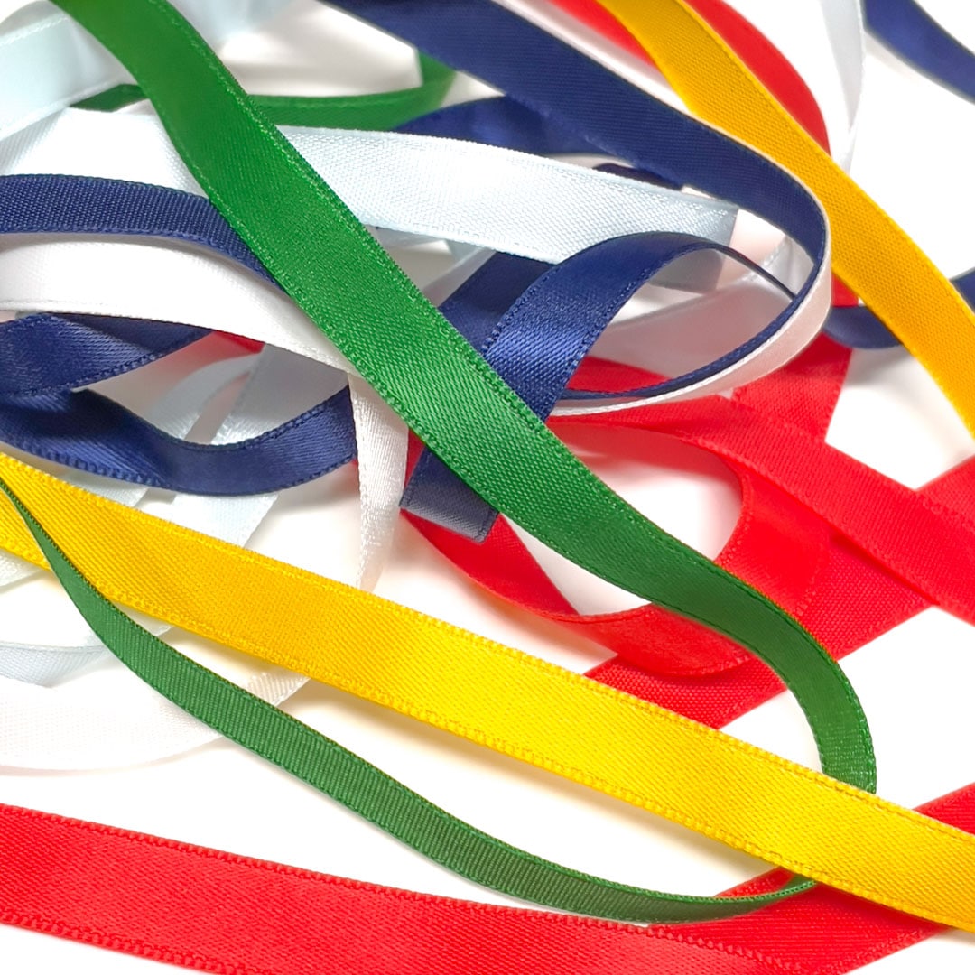 サンプルカット】[No. 6000]ナイロン 片面 サテン リボン （セミダル