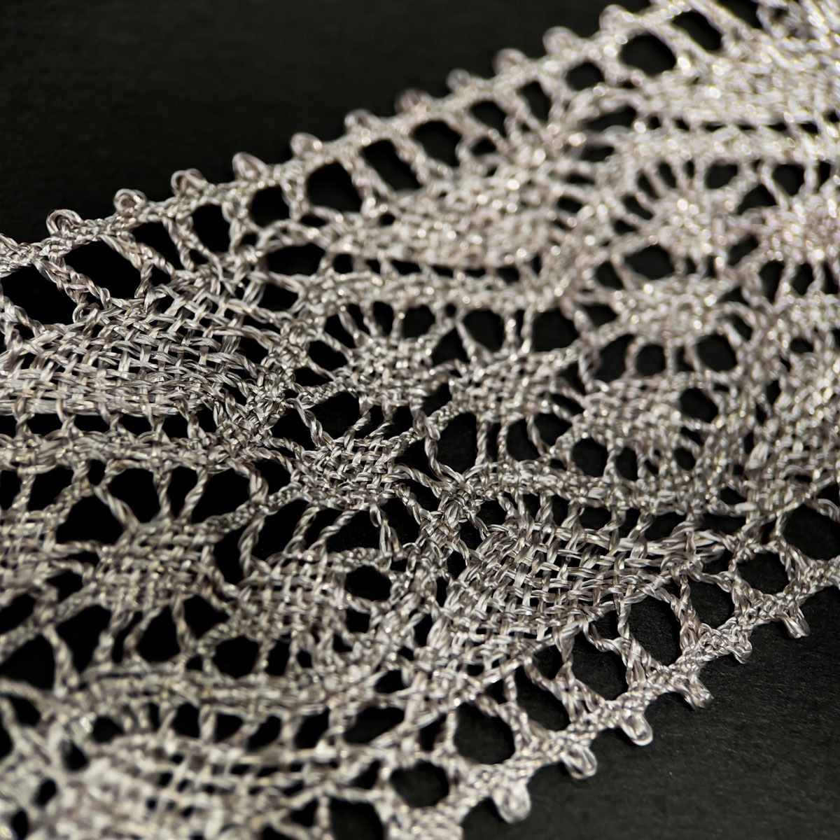 サンプルカット】［No.9829］ラメ トーション レース | SAMPLE | ROSE