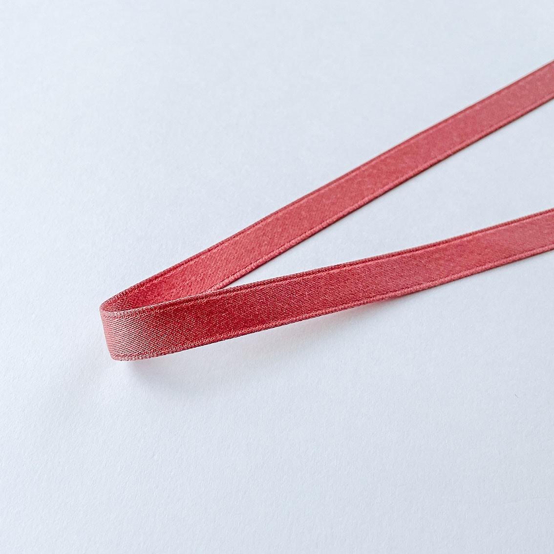 No.6035］リサイクル ポリエステル スパン 両面 サテン リボン