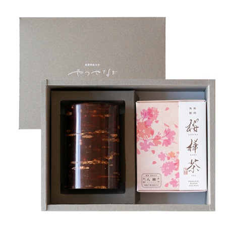 八柳 桜樺茶・総皮茶筒セット｜無添加食品、ジャムの通販 ローズメイ