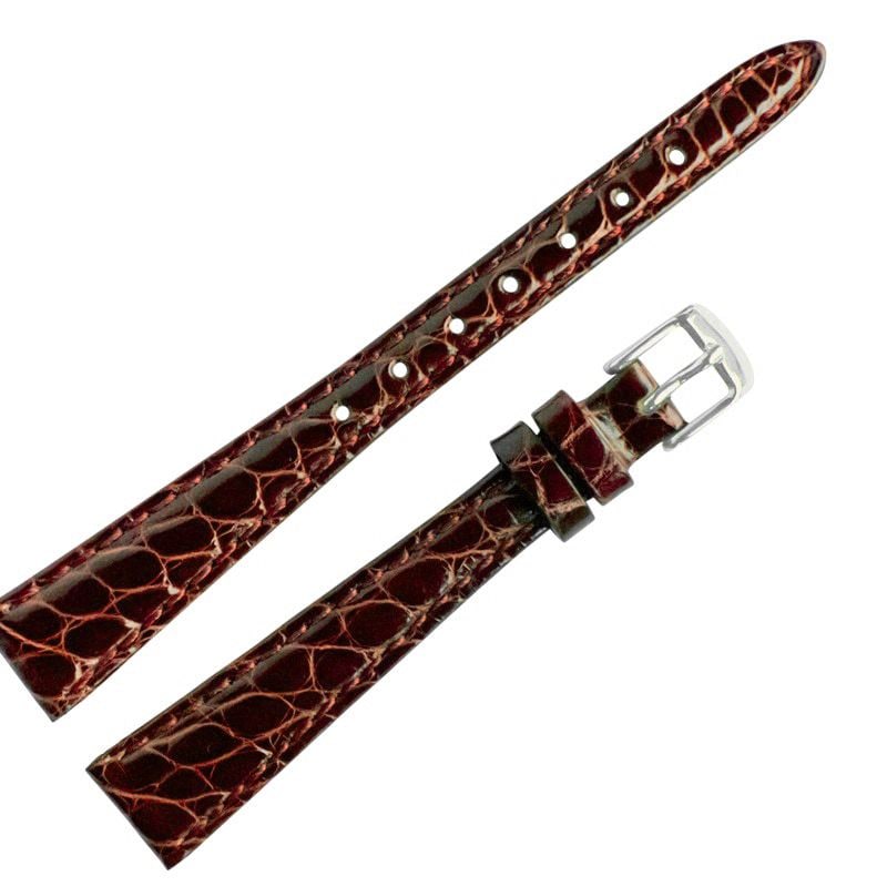 Nostalgia S用 本ワニ革ベルト チョコレート（13ｍｍ幅）※ベルト幅を必ずご確認ください