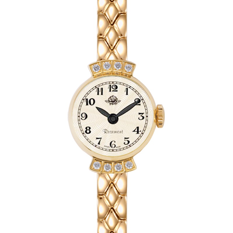 Rosemont ロゼモン アンティーク 金 腕時計 RS-016 電池交換済 Rosemont ロゼモン アンティーク 金 腕時計 RS-016 電池交換済