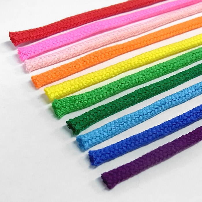 未使用多数　アクリルコード１２本/アジアンコード７本/ケミカルコード２本/ジュートコード９本　30本まとめて　手芸用品 6000 ナイロン片面サテンリボン[リボン・テープ・コード] ROSE BRAND