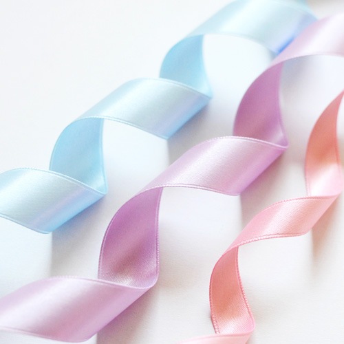 ハンドメイド素材 リボン 25mm 両面有光サテンリボン ロゼット