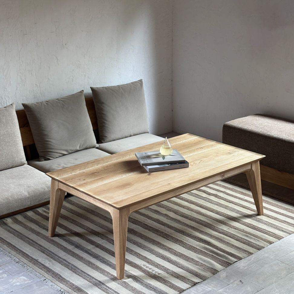 【Whisky oak series】国産ナラ材 ローテーブル・コタツ こたつ こたつテーブル テーブル 120cm 長方形 無垢 ブラウン