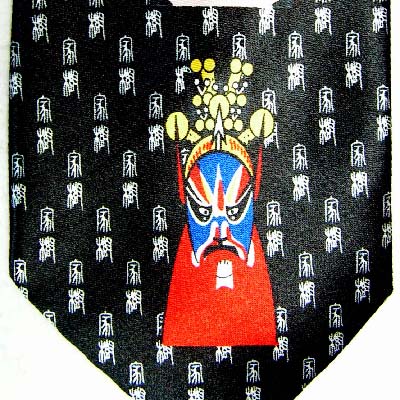 中国土産 ネクタイ 大京劇立柄(ネコポス便可)｜激安,爆安,メンズ,タイ