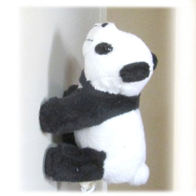 ミニサファリMGパンダヌイグルミ｜マグネット入り,抱き付く,冷蔵庫