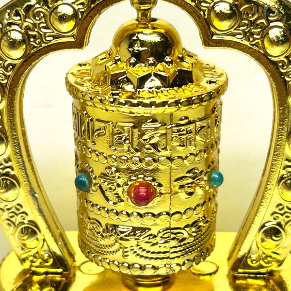 チベット仏具　回転仏具 ソーラー回転マニ車 ｜中国,佛具,チベット法具,お経回転車,摩尼