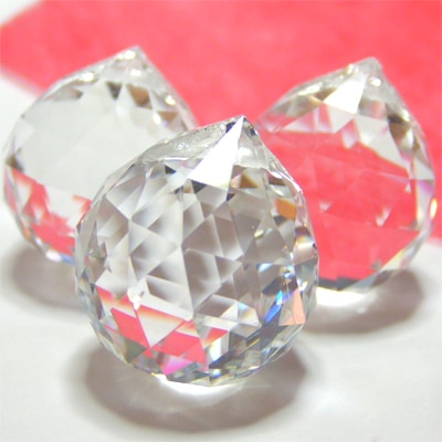 サンキャッチャーミラーボールヘッド「3個セット」（クリスタルガラス