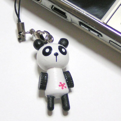 中国雑貨　パンダ　ブックマーク　ストラップセット 中国雑貨パンダブックマークストラップセット