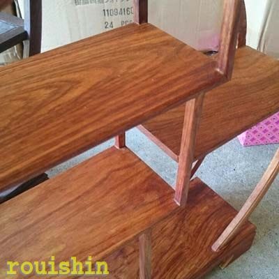 雑木 珍品棚 円形 大 51cm(木製シェルフ・ミニダナ） 【送料無料