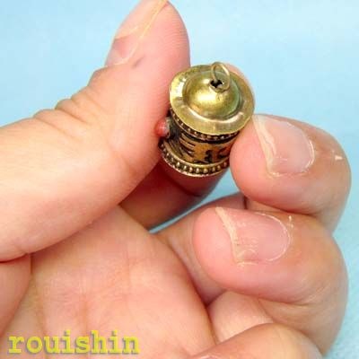 開運 ペンダント トップ チベット アクセサリー 摩尼車(マニ車