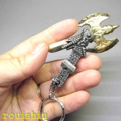 ドラゴン斧（オノ）＆ソードキーホルダー(ネコポス便可)｜龍,チャイナ