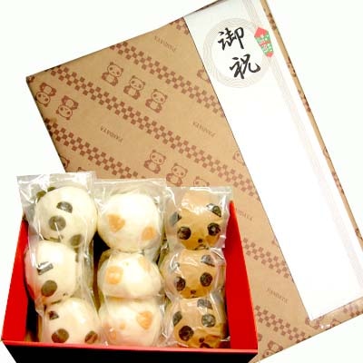 中華まん】ギフトセット白虎（パンダ.角.肉パ.）(ラッピング込)話題
