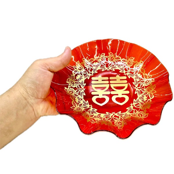 双喜プラスチック波型菓子皿 | 双喜,ダブルハピネス,食器,プラスチック