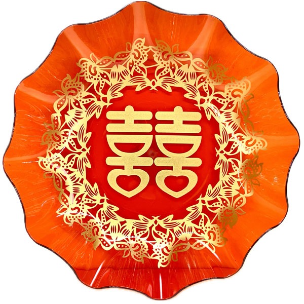 双喜プラスチック波型菓子皿 | 双喜,ダブルハピネス,食器,プラスチック