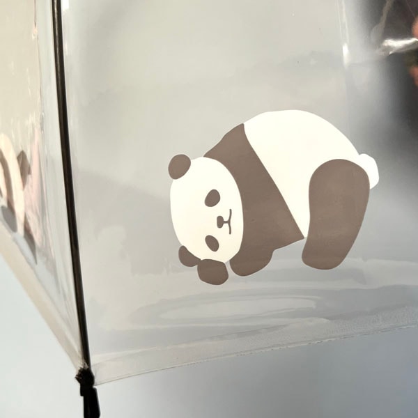 ワンタッチパンダ ビニール傘 【送料無料】（沖縄1000） ｜ガサ , 長傘