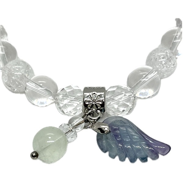 ブレスレット】天使の羽ブレスフローライト ネコポス便なら【送料無料