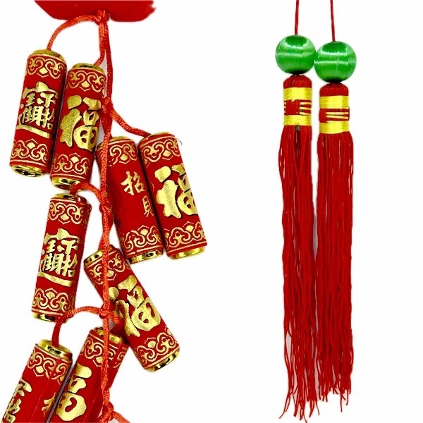 爆竹飾り（小）98cm【801】 【送料無料】（沖縄別途500円）｜開運,風水