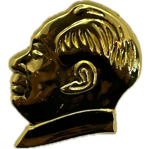 ピンバッジ毛沢東（横顔）【大】【ネコポス便可】｜毛澤東,人民解放軍