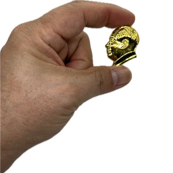 ピンバッジ毛沢東（横顔）【大】【ネコポス便可】｜毛澤東,人民解放軍