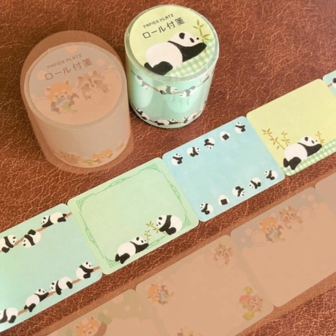 MILINA ロール付箋パンダ LOVE PANDA （61-125） ｜パンダ付箋,ふせん