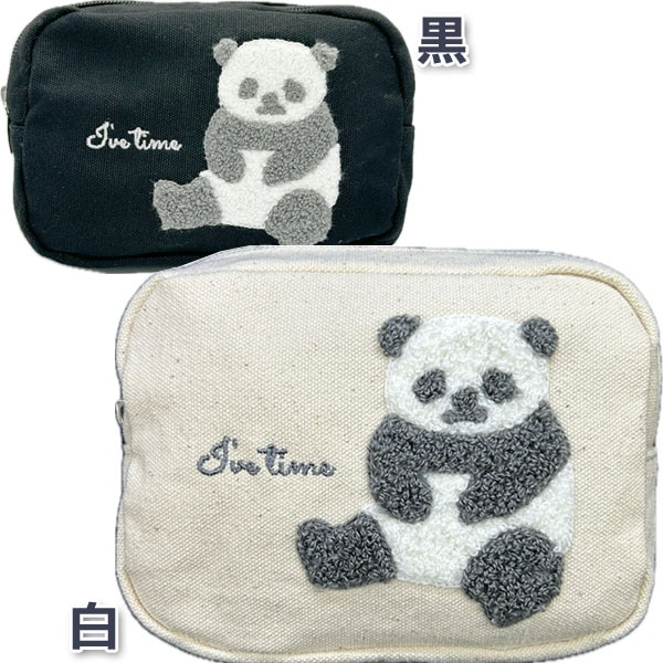 アニマルキャンパス刺繍ポーチパンダ(BG0066) ネコポス便なら【送料