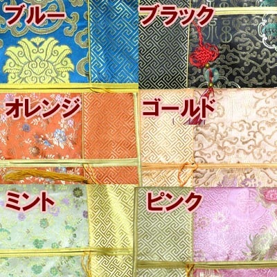 中国結び付き平サテンボックスティッシュケース ネコポス便なら