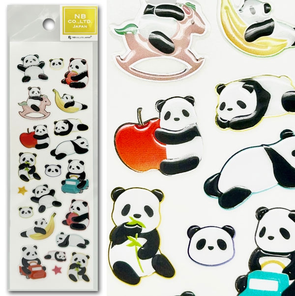 パンダビジュシール (3014166)【ネコポス便可】｜ぱんだグッズ,シール
