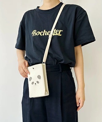 パンダニットショルダーバッグ(BG0069)【ネコポス便可】｜ショルダー