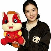 馬年ぬいぐるみ【大】35cm|新年,馬,干支,ヌイグルミ,午,丙午,チャイナ,グッズ,中国,中華街,雑貨,アイテム,お土産,ギフト,プレゼント,