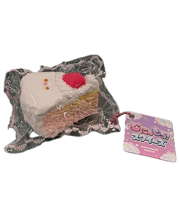 小ケーキ　ミニスクイーズ むにゅもちスクイーズ ショートケーキ | スクイーズ squeeze | R.O.U