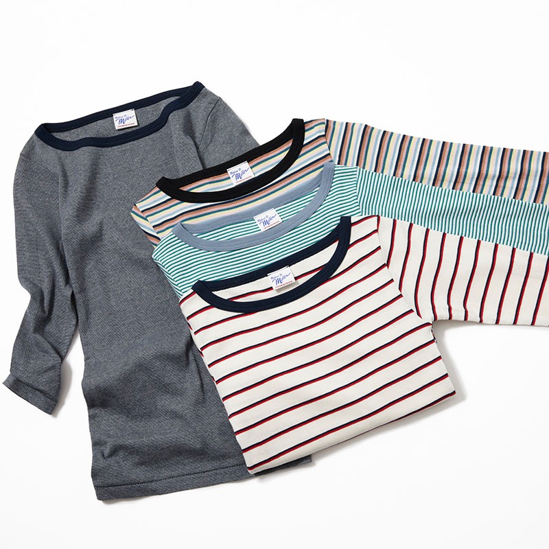 Panel-rib Boatneck Tee (3/4 sleeves)｜ロバート・ピー・ミラー公式通販