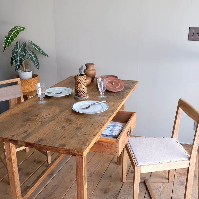 引出付き平机 | 古家具,机・テーブル | R-select