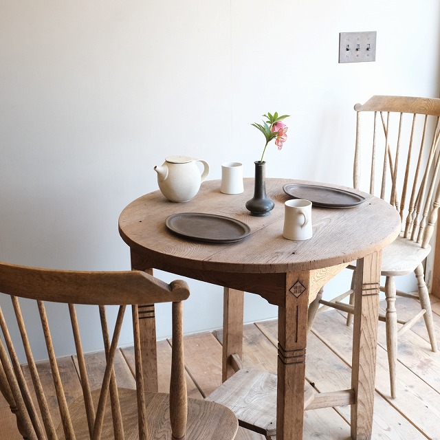 ラウンドテーブル 象嵌細工 | 古家具,机・テーブル | R-select