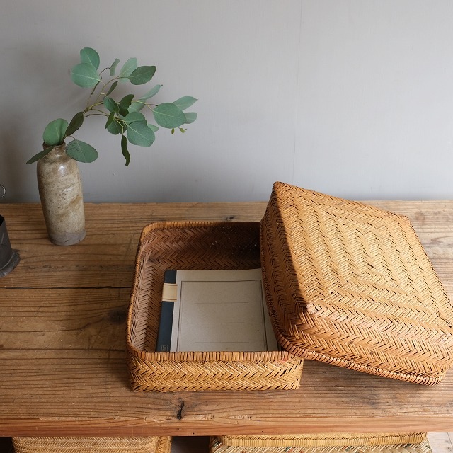 茶道具 灰炉 銅製 木製台•底瓦•前瓦•灰ならし具付 配送用箱 S233HR収納