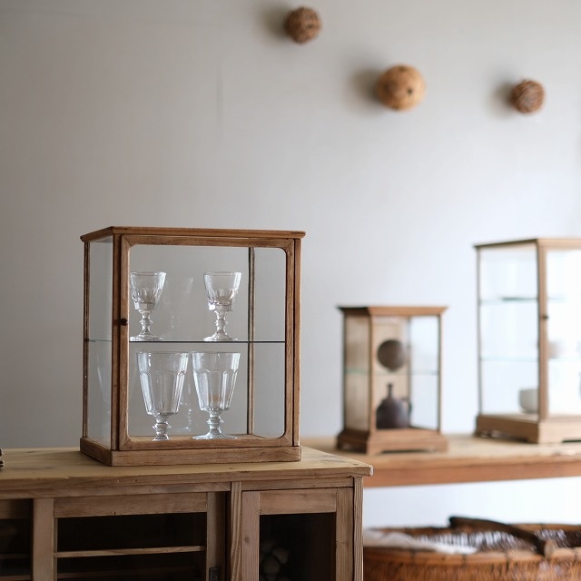 木枠のガラスケース 卓上 | 古家具,ガラスケース・ショーケース