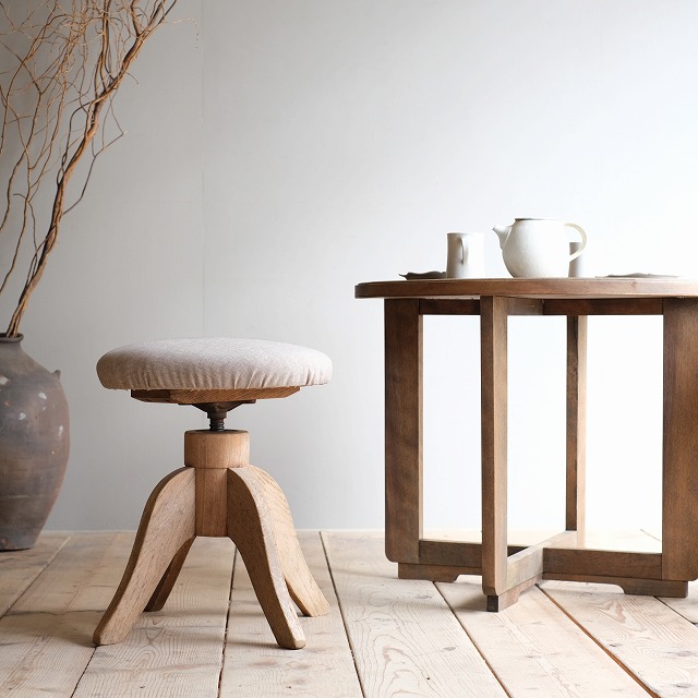 回転スツール グレージュ | 古家具,椅子 チェア | R-select