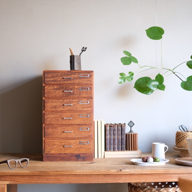 剥離塗装古家具引き出し6杯アトリエディスプレイ